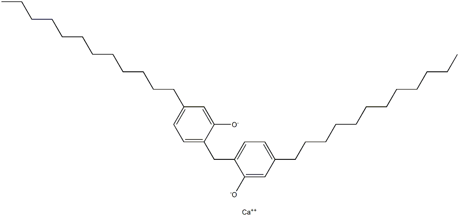 Calcium 2,2'-methylenebis(5-dodecylphenoxide) 结构式