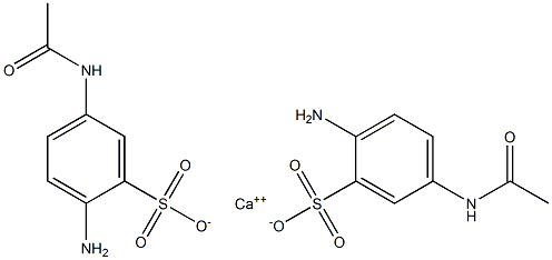 Bis(5-acetylamino-2-aminobenzenesulfonic acid)calcium salt 结构式