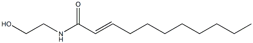 N-(2-Hydroxyethyl)-2-undecenamide 结构式