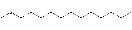 Dodecyl(ethyl)(methyl)sulfonium 结构式