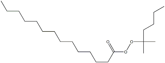 Tetradecaneperoxoic acid 1,1-dimethylpentyl ester 结构式