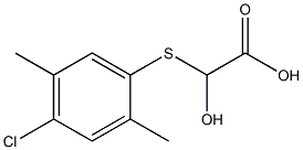 [(2,5-Dimethyl-4-chlorophenyl)thio]glycolic acid 结构式