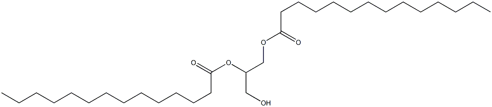 1-O,2-O-Ditetradecanoyl-L-glycerol 结构式