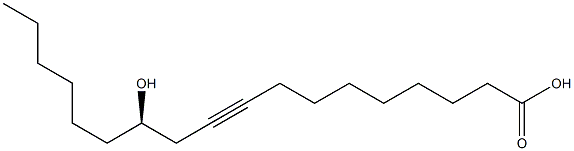 [R,(+)]-12-Hydroxy-9-octadecynoic acid 结构式