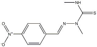 4-Nitrobenzaldehyde 2,4-dimethyl thiosemicarbazone 结构式