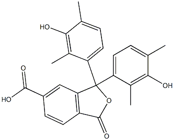 1,3-Dihydro-1,1-bis(3-hydroxy-2,4-dimethylphenyl)-3-oxoisobenzofuran-6-carboxylic acid 结构式