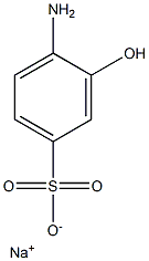 4-Amino-3-hydroxybenzenesulfonic acid sodium salt 结构式