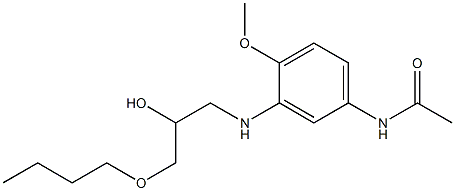 3'-[(2-Hydroxy-3-butoxypropyl)amino]-4'-methoxyacetanilide 结构式