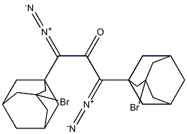 3-Bromo-1-adamantyl(diazomethyl) ketone 结构式