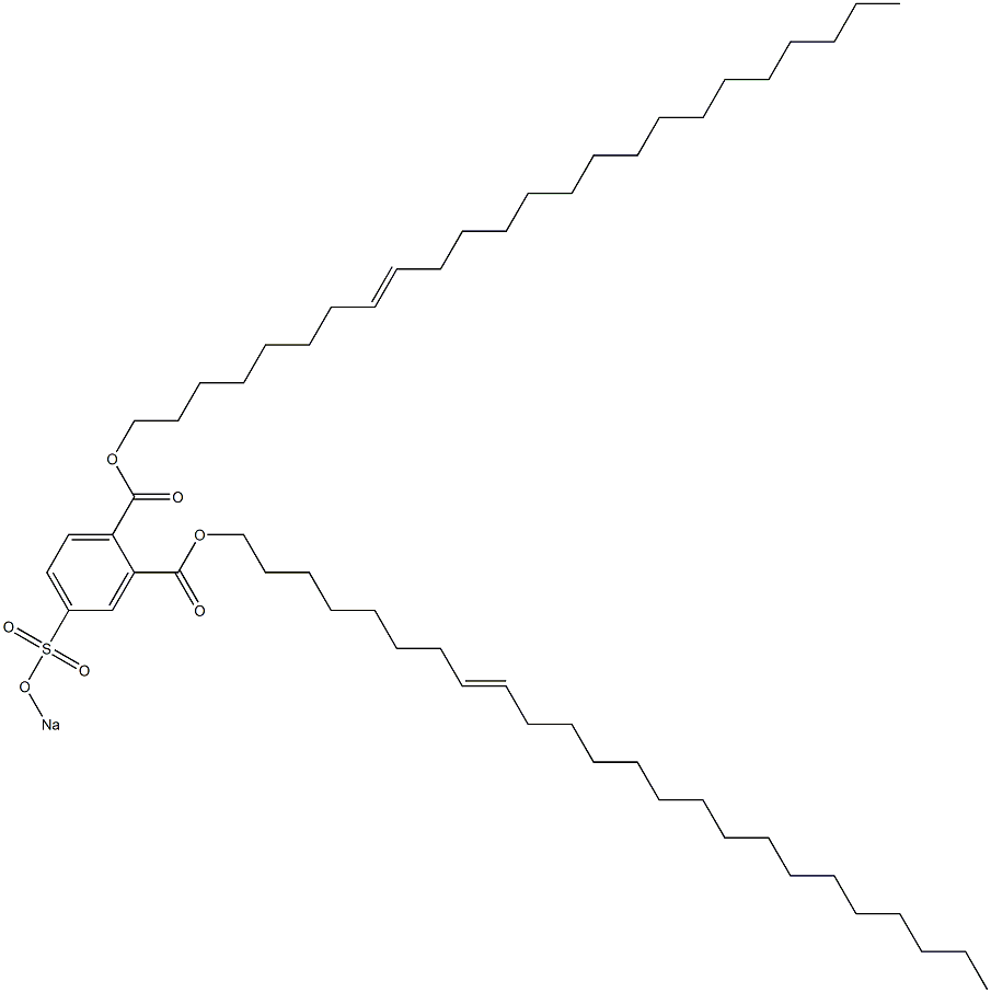 4-(Sodiosulfo)phthalic acid di(8-tetracosenyl) ester 结构式