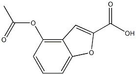 4-Acetoxybenzofuran-2-carboxylic acid 结构式