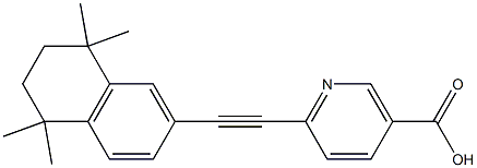 6-[(1,1,4,4-Tetramethyltetralin-6-yl)ethynyl]nicotinic acid 结构式