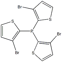 Tris(3-bromothiophen-2-yl)phosphine 结构式