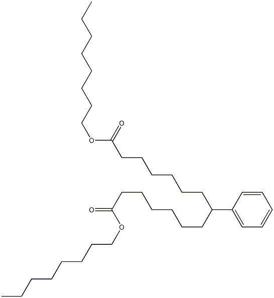 7-Phenyltridecane-1,13-dicarboxylic acid dioctyl ester 结构式
