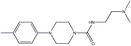 N-(2-Dimethylaminoethyl)-4-[4-methylphenyl]piperazine-1-carboxamide 结构式
