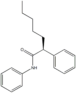 [S,(+)]-2,N-Diphenylheptanamide 结构式