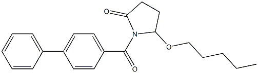 5-(Pentyloxy)-1-[4-phenylbenzoyl]pyrrolidin-2-one 结构式