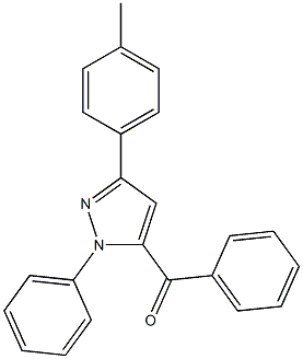 1-Phenyl-3-(p-tolyl)-5-benzoyl-1H-pyrazole 结构式