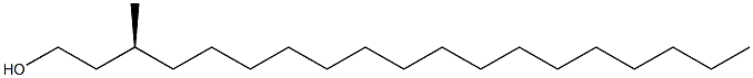 [S,(-)]-3-Methylnonadecane-1-ol 结构式