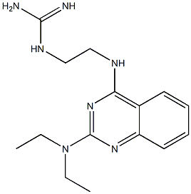 2-Diethylamino-4-(2-guanidinoethylamino)quinazoline 结构式