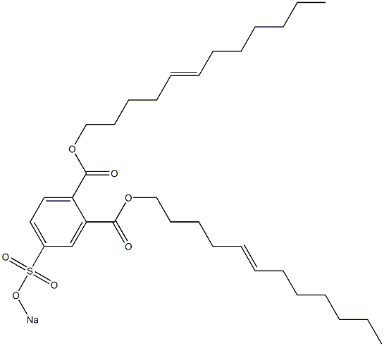 4-(Sodiosulfo)phthalic acid di(5-dodecenyl) ester 结构式