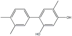 6-Methyl-4-(3,4-dimethylphenyl)benzene-1,3-diol 结构式