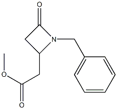 [1-Benzyl-4-oxoazetidin-2-yl]acetic acid methyl ester 结构式