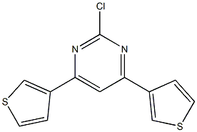 2-Chloro-4-(3-thienyl)-6-(3-thienyl)pyrimidine 结构式