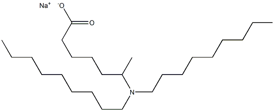6-(Dinonylamino)heptanoic acid sodium salt 结构式