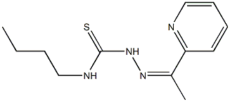 4-Butyl-1-[1-(2-pyridyl)ethylidene]thiosemicarbazide 结构式