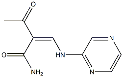 3-Oxo-2-[(Z)-(pyrazin-2-yl)aminomethylene]butanamide 结构式
