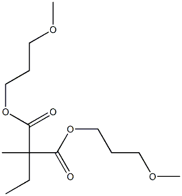 Ethylmethylmalonic acid bis(3-methoxypropyl) ester 结构式