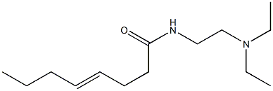 N-[2-(Diethylamino)ethyl]-4-octenamide 结构式