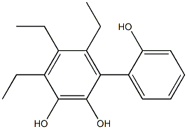 4,5,6-Triethyl-1,1'-biphenyl-2,2',3-triol 结构式