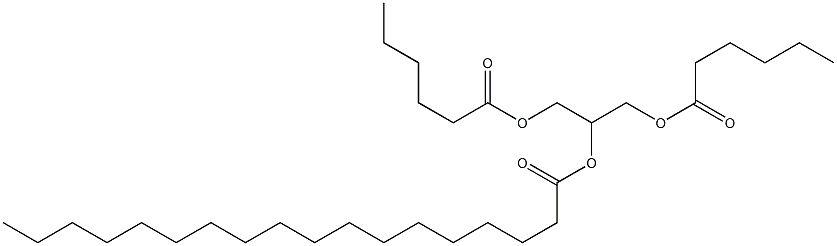 1-O,3-O-Dicaproyl-2-O-stearoylglycerol 结构式