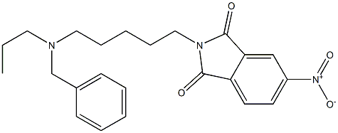 N-[5-(Propylbenzylamino)pentyl]-4-nitrophthalimide 结构式