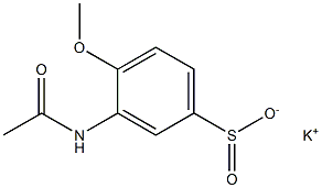 3-(Acetylamino)-4-methoxybenzenesulfinic acid potassium salt 结构式