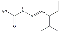 [R,(-)]-2-Ethyl-3-methylbutyraldehydesemicarbazone 结构式