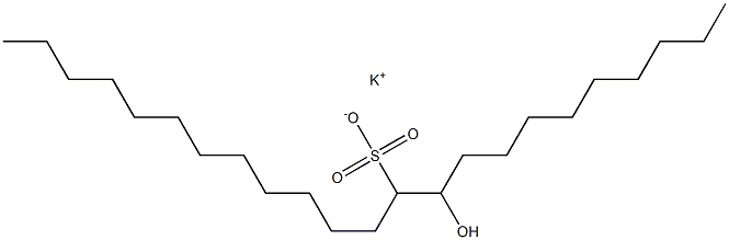 10-Hydroxytricosane-11-sulfonic acid potassium salt 结构式