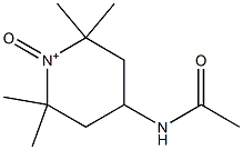 1-Oxo-2,2,6,6-tetramethyl-4-(acetylamino)piperidinium 结构式