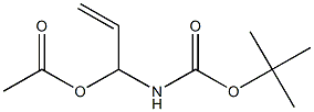 1-(tert-Butoxycarbonylamino)-2-propen-1-ol acetate 结构式