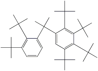 2-(2,3,4,5-Tetra-tert-butylphenyl)-2-(2,3-di-tert-butylphenyl)propane 结构式