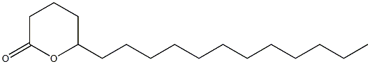 6-Dodecyltetrahydro-2H-pyran-2-one 结构式