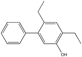 3-Phenyl-4,6-diethylphenol 结构式