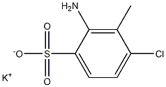 2-Amino-4-chloro-3-methylbenzenesulfonic acid potassium salt 结构式