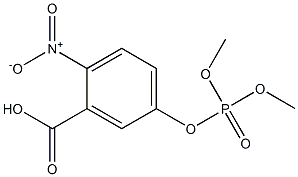 Phosphoric acid dimethyl 3-carboxy-4-nitrophenyl ester 结构式