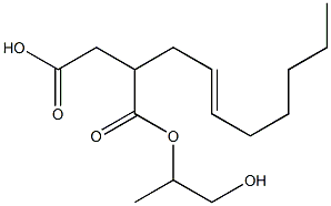 2-(2-Octenyl)succinic acid hydrogen 1-(2-hydroxy-1-methylethyl) ester 结构式