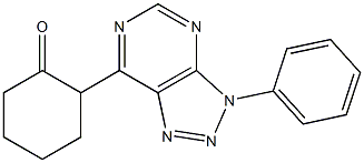 2-[3-Phenyl-3H-1,2,3-triazolo[4,5-d]pyrimidin-7-yl]cyclohexanone 结构式