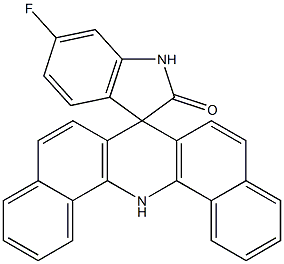 6'-Fluorospiro[dibenz[c,h]acridine-7(14H),3'-[3H]indol]-2'(1'H)-one 结构式