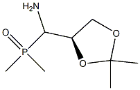 [(R)-(2,2-Dimethyl-1,3-dioxolan-4-yl)(amino)methyl]dimethylphosphine oxide 结构式